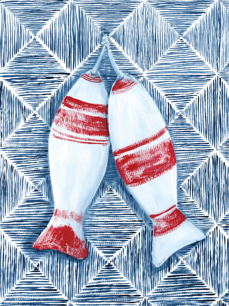 Reproduction of Nautical Fish Buoys by Yvette St. Amant - Wall Decor Art