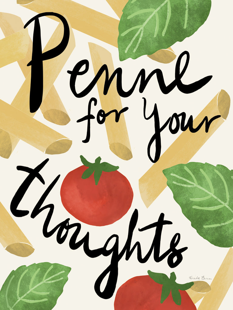 Reproduction of Pasta Italiana V by Farida Zaman - Wall Decor Art