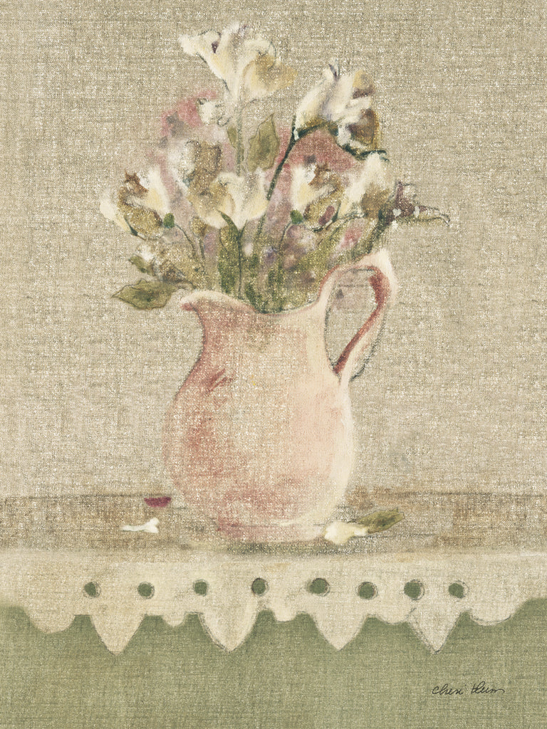 Reproduction of Cottage Shelf Bouquet III by Cheri Blum - Wall Decor Art