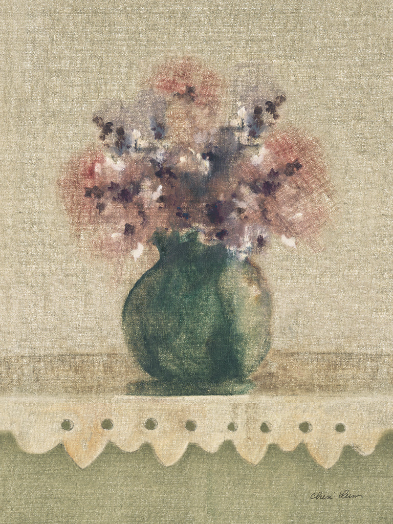 Reproduction of Cottage Shelf Bouquet IV by Cheri Blum - Wall Decor Art