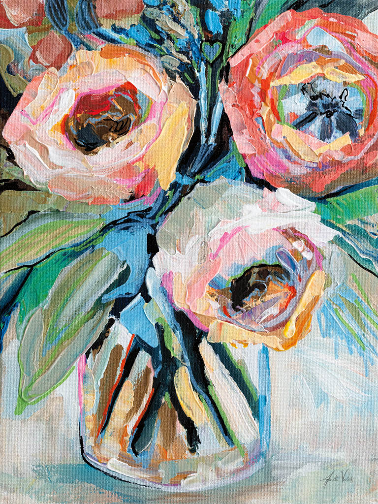 Reproduction of Marias Bouquet by Jeanette Vertentes - Wall Decor Art