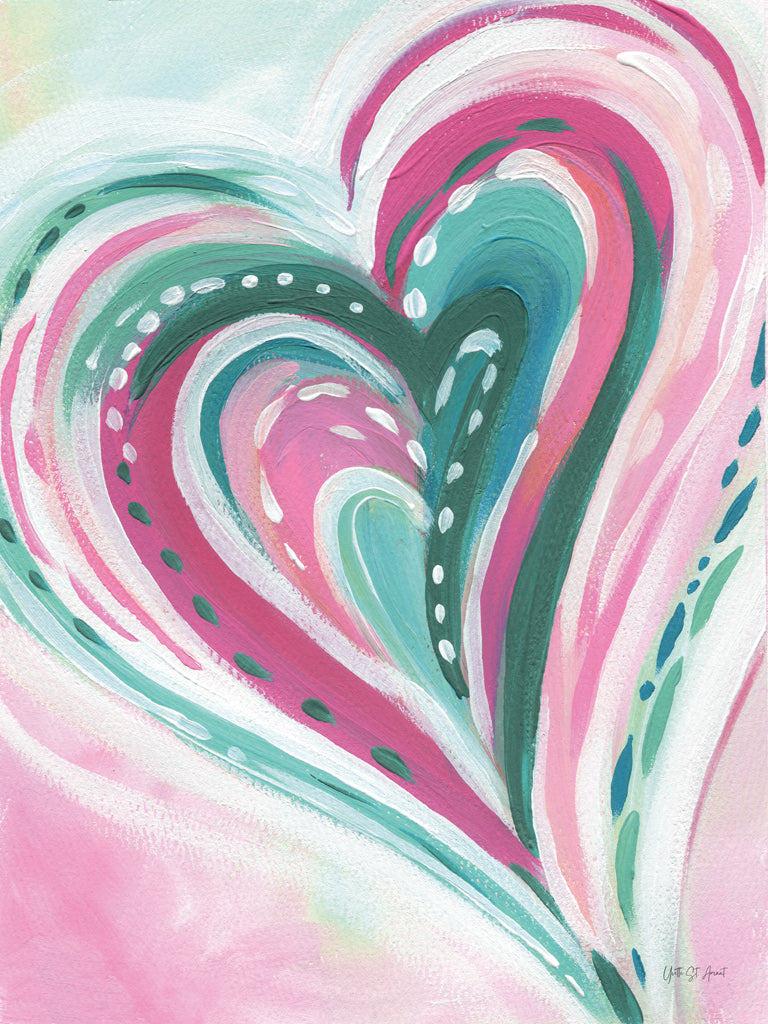 Reproduction of Abstract Heart by Yvette St. Amant - Wall Decor Art