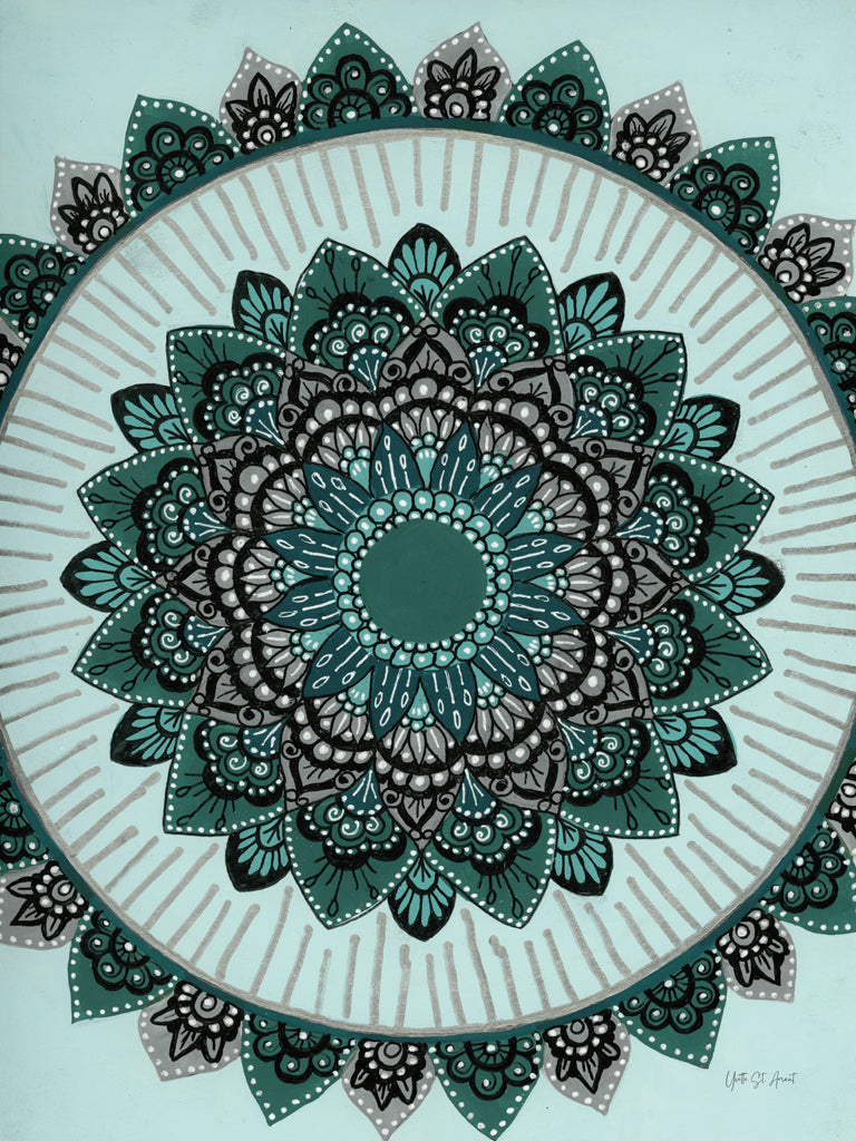 Reproduction of India Mandala II by Yvette St. Amant - Wall Decor Art