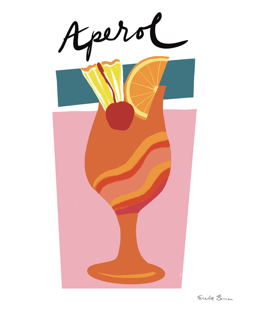 Reproduction of Colorful Cocktails IV by Farida Zaman - Wall Decor Art