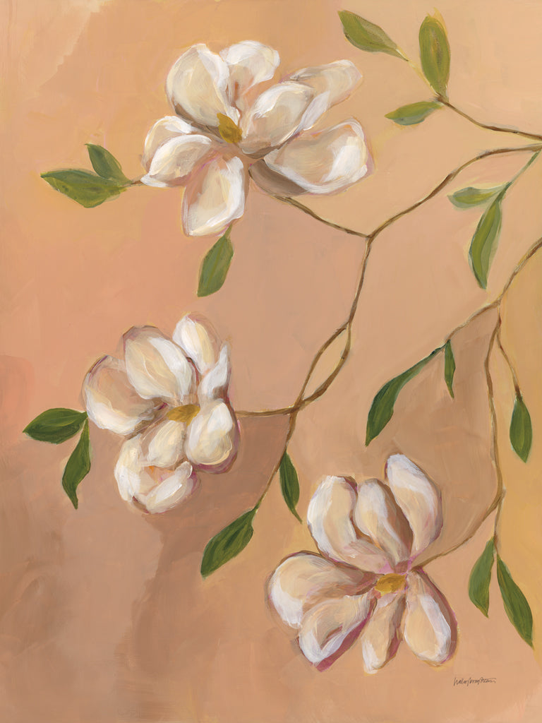 Reproduction of Blushing Magnolia II by Haley Knighten - Wall Decor Art