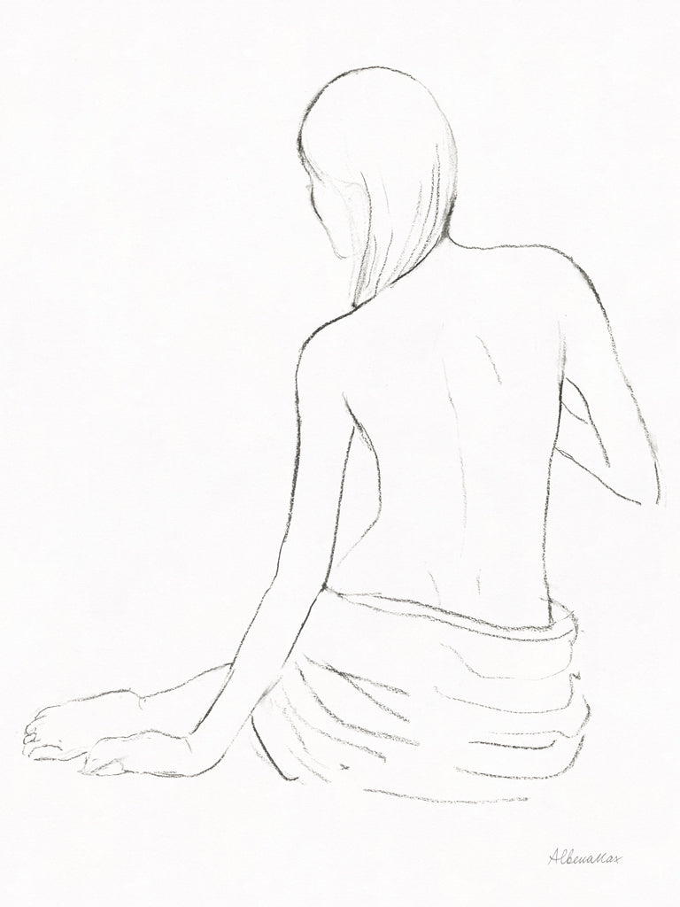 Reproduction of Lounging Nudes II by Albena Hristova - Wall Decor Art