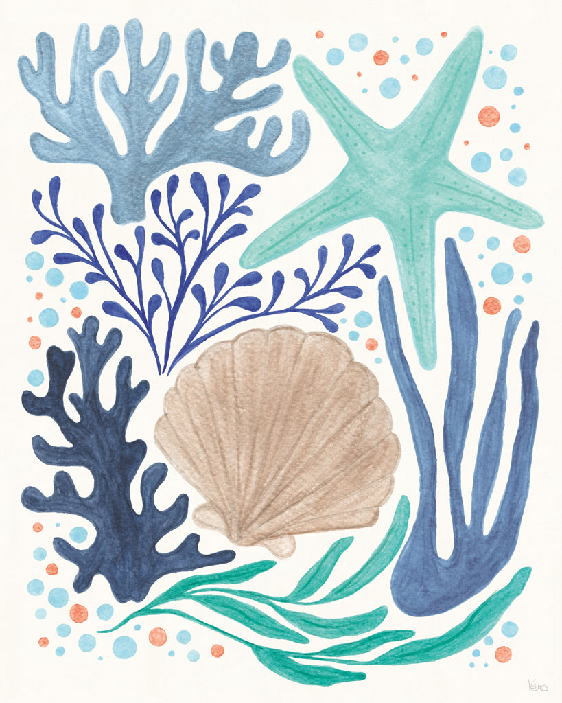 Reproduction of Coastal Currents II by Veronique Charron - Wall Decor Art