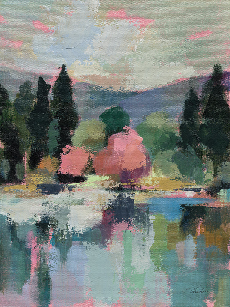 Reproduction of Blooming Trees I by Silvia Vassileva - Wall Decor Art