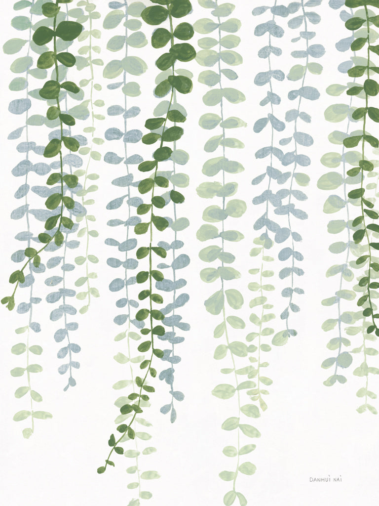 Reproduction of Cascade in Green by Danhui Nai - Wall Decor Art