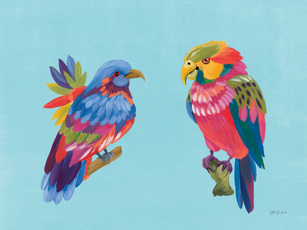 Reproduction of Birds of Paradise V by Yvette St. Amant - Wall Decor Art