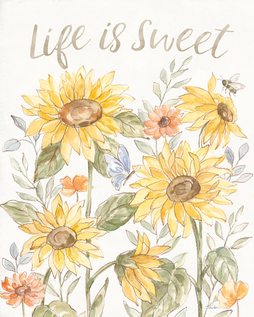 Reproduction of Sunny Blooms II by Silvia Vassileva - Wall Decor Art