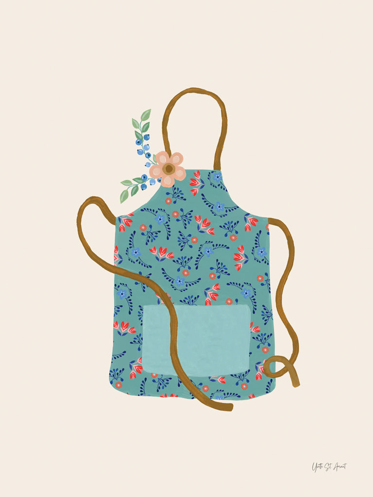 Reproduction of Baking with Blueberries IV by Yvette St. Amant - Wall Decor Art