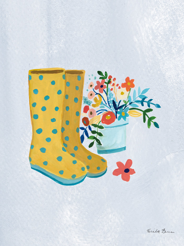 Reproduction of In the Garden IV by Farida Zaman - Wall Decor Art