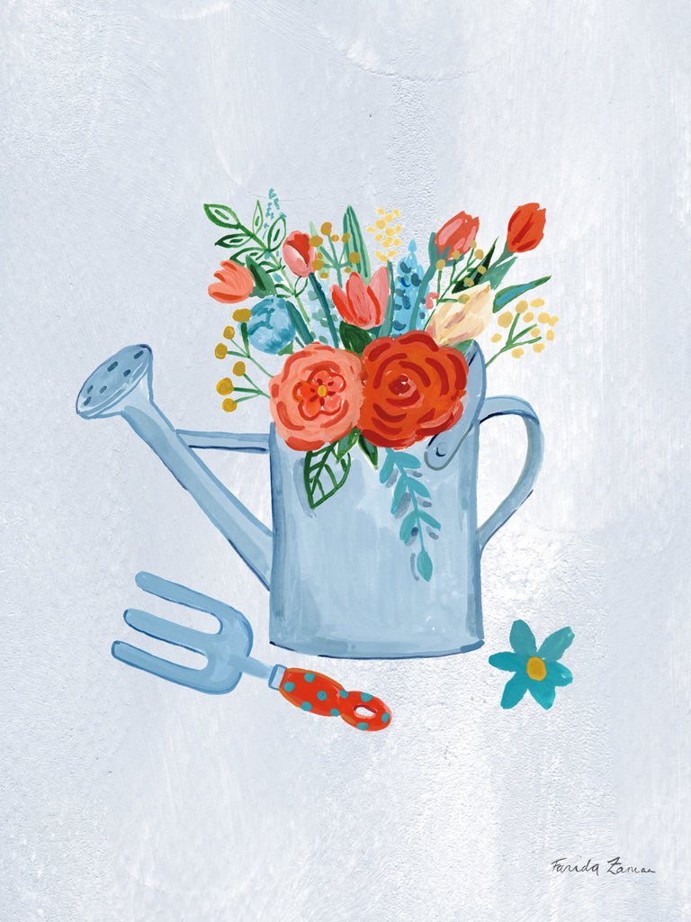 Reproduction of In the Garden VI by Farida Zaman - Wall Decor Art