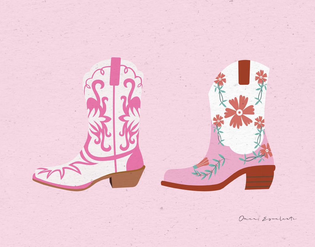 Reproduction of Cowgirly VI v2 no Red Boot by Omar Escalante - Wall Decor Art