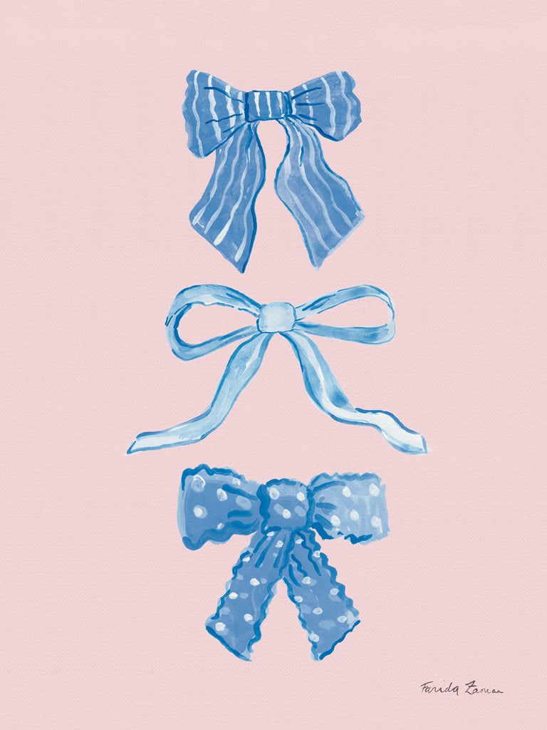 Reproduction of Pretty Bows I by Farida Zaman - Wall Decor Art