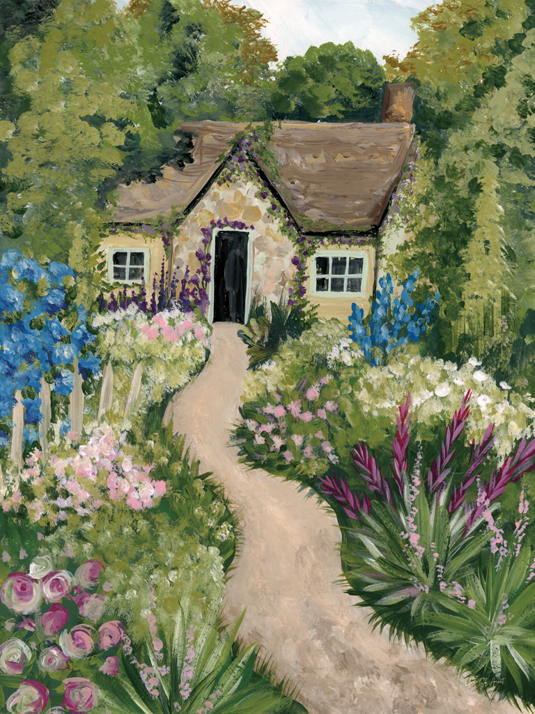 Reproduction of Country Cottage II by Yvette St. Amant - Wall Decor Art