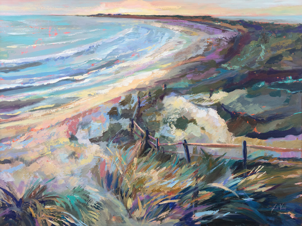 Reproduction of Early Evening Walk by Jeanette Vertentes - Wall Decor Art