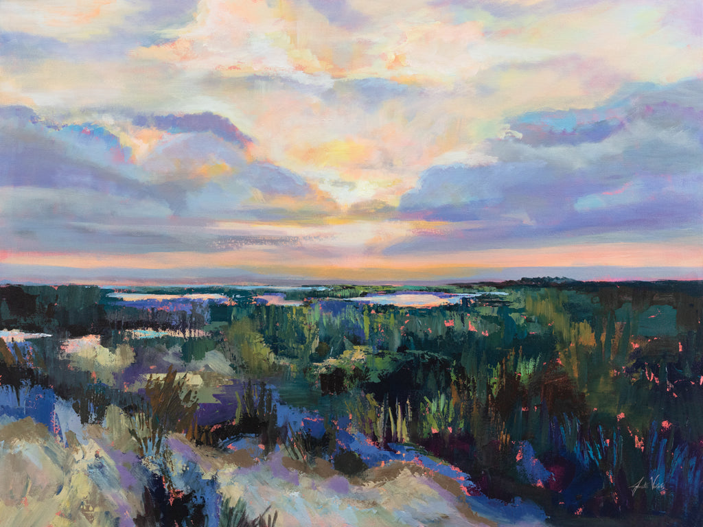 Reproduction of Sand Trail Sunset by Jeanette Vertentes - Wall Decor Art