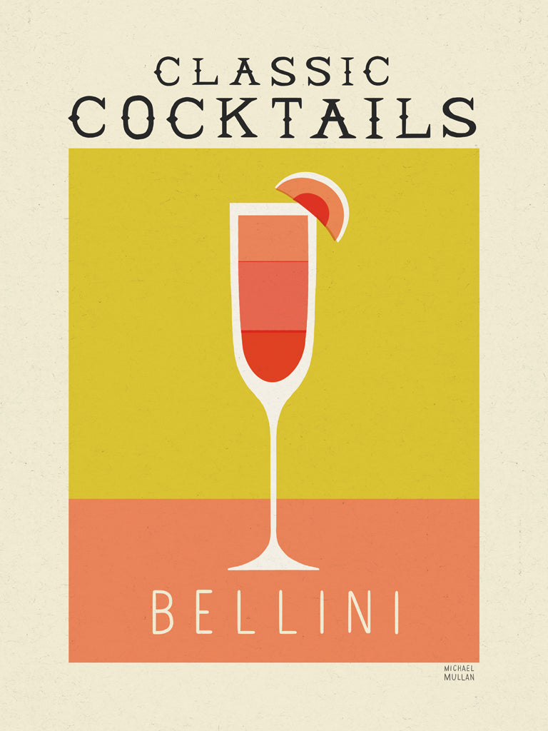 Reproduction of Classic Cocktails Bellini Poster by Michael Mullan - Wall Decor Art