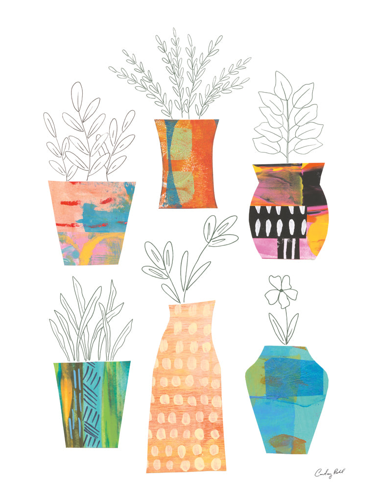 Reproduction of Pretty Vessels I by Courtney Prahl - Wall Decor Art