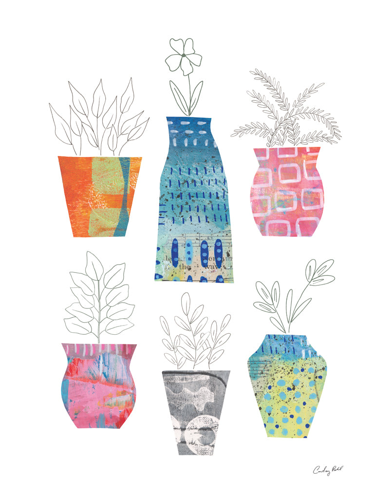 Reproduction of Pretty Vessels II by Courtney Prahl - Wall Decor Art