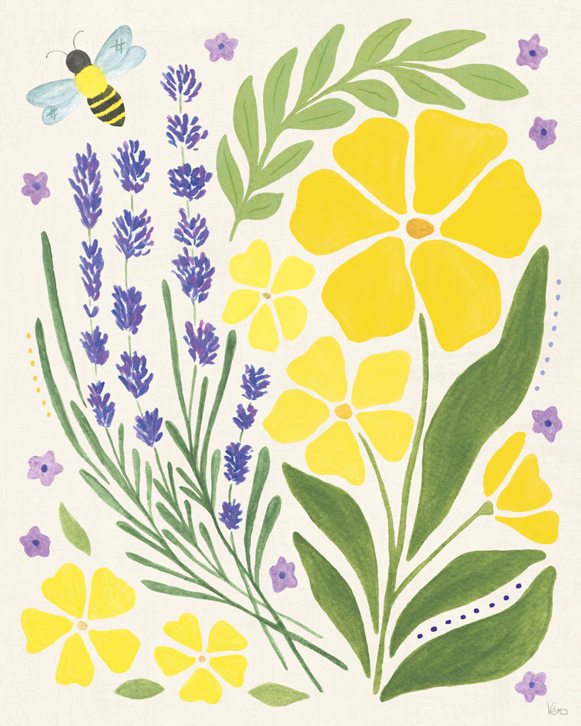 Reproduction of Lavender Garden III by Veronique Charron - Wall Decor Art