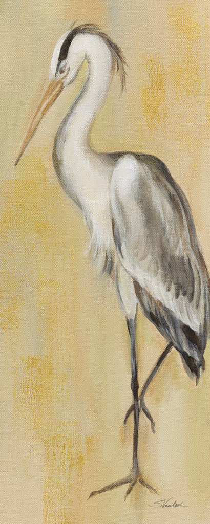 Reproduction of Vintage Heron II by Silvia Vassileva - Wall Decor Art