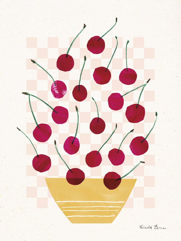 Reproduction of Falling Fruit I by Farida Zaman - Wall Decor Art