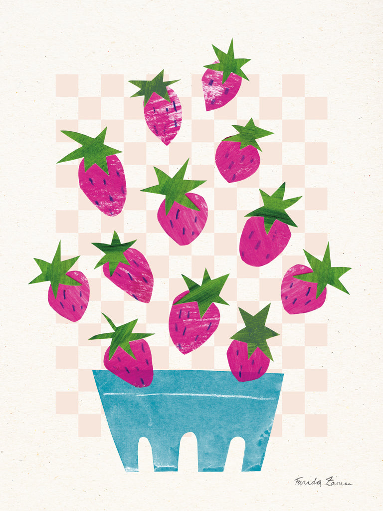 Reproduction of Falling Fruit II by Farida Zaman - Wall Decor Art