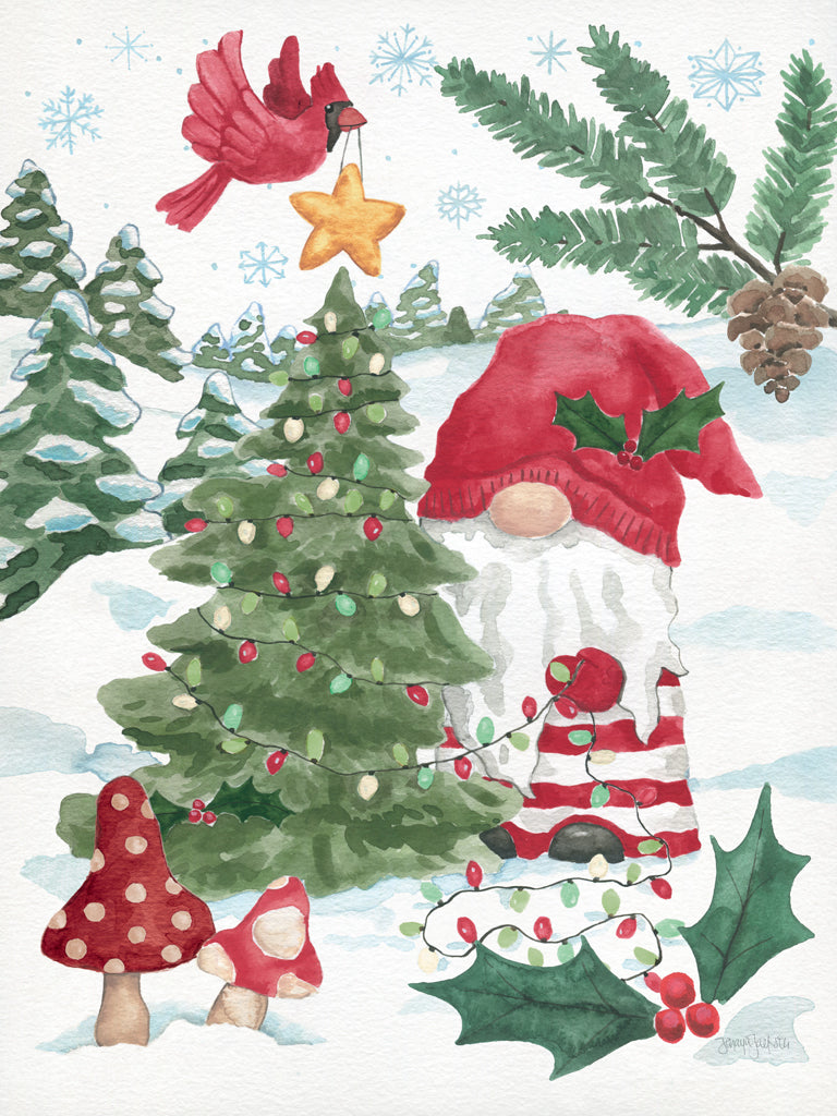 Reproduction of Holiday Cheer Gnomes I by Jenaya Jackson - Wall Decor Art