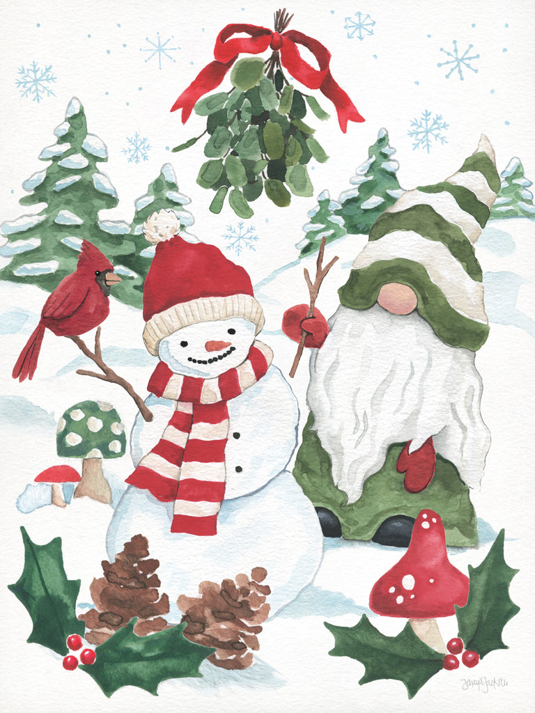 Reproduction of Holiday Cheer Gnomes II by Jenaya Jackson - Wall Decor Art