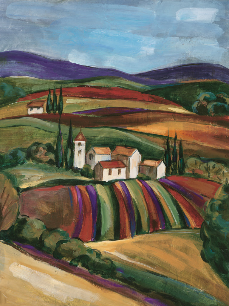 Reproduction of Lavender Fields II by Silvia Vassileva - Wall Decor Art