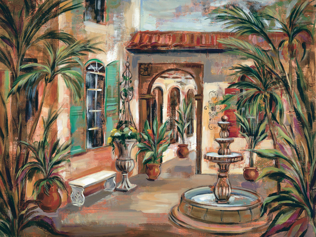 Reproduction of Caribbean Courtyard III by Silvia Vassileva - Wall Decor Art