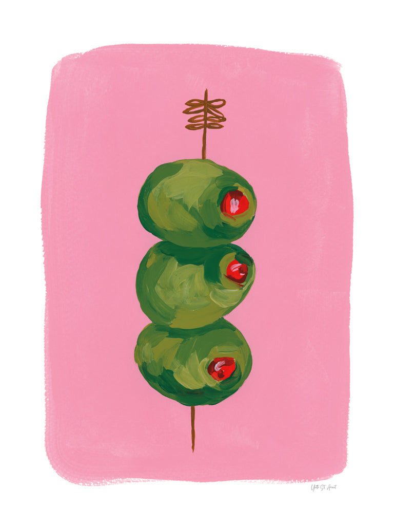 Reproduction of Elegant Olives I by Yvette St. Amant - Wall Decor Art