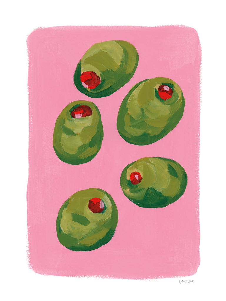 Reproduction of Elegant Olives II by Yvette St. Amant - Wall Decor Art