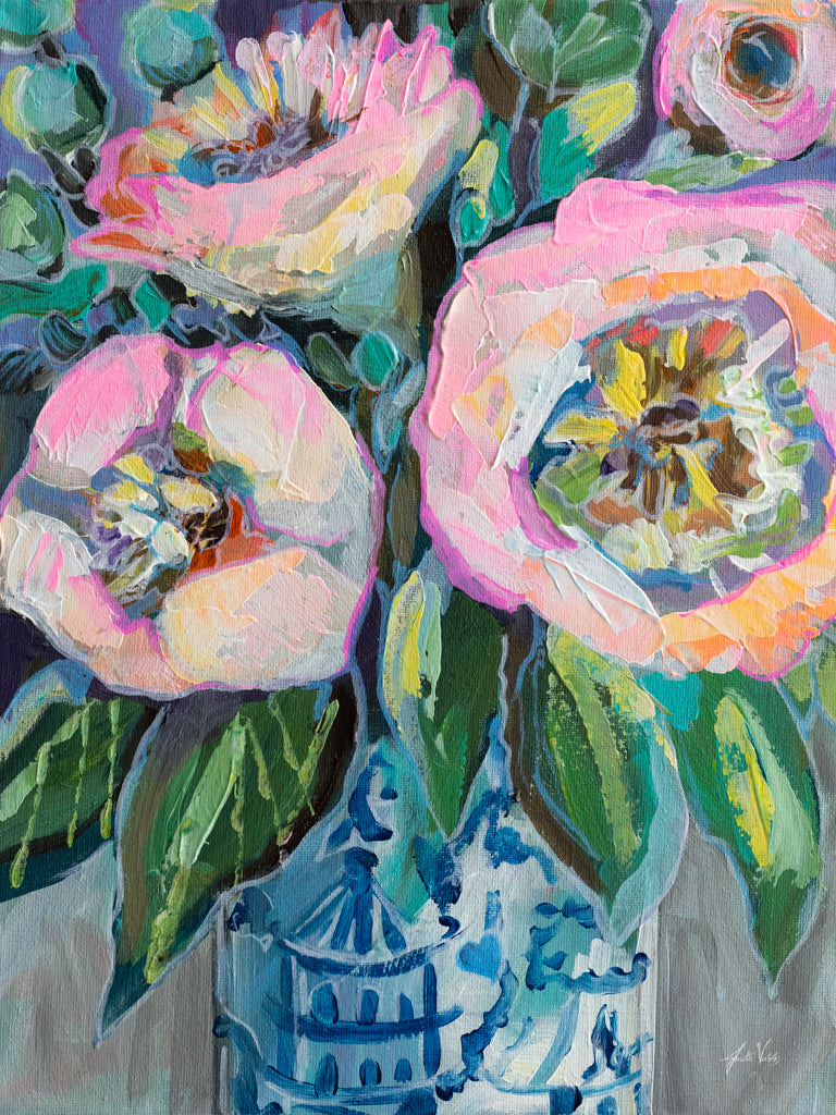 Reproduction of Litas Bouquet by Jeanette Vertentes - Wall Decor Art