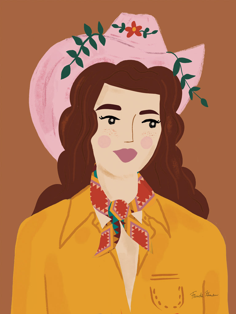 Reproduction of Cowgirl I v2 by Farida Zaman - Wall Decor Art