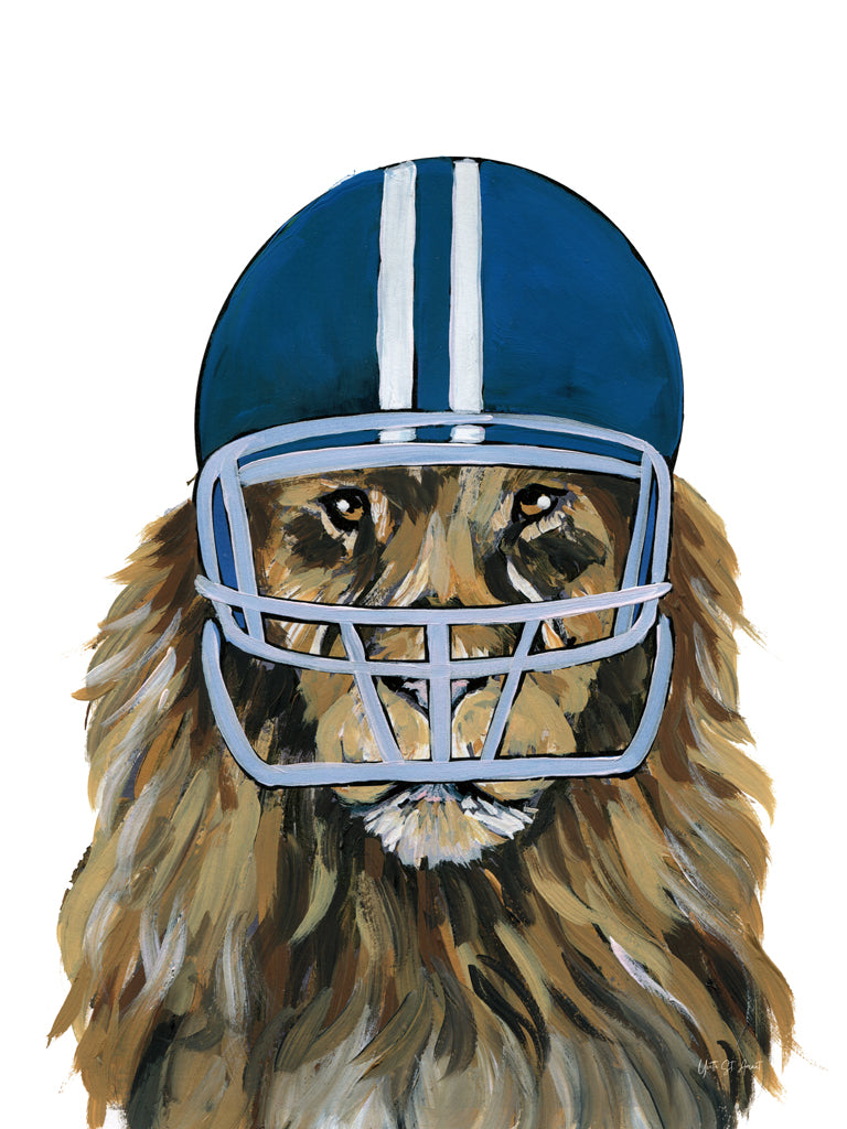 Reproduction of Football Lion by Yvette St. Amant - Wall Decor Art