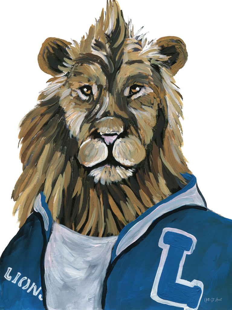 Reproduction of Letterman Lion by Yvette St. Amant - Wall Decor Art