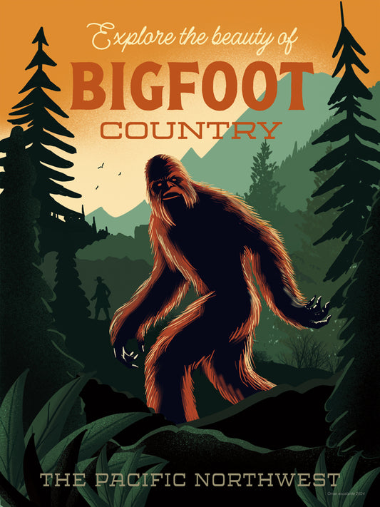 Reproduction of Cryptid Tourism I by Omar Escalante - Wall Decor Art