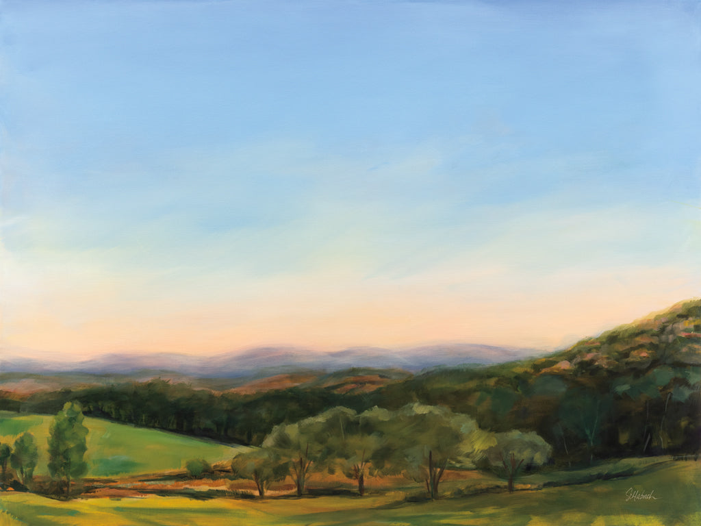 Reproduction of Barn Swallows Over Fable Farm v2 by Sue Schlabach - Wall Decor Art