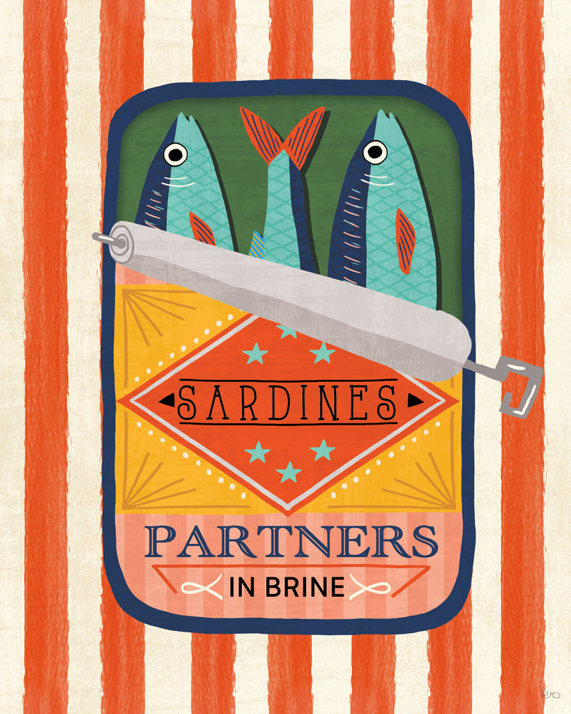 Reproduction of Tasty Tins IV Red by Veronique Charron - Wall Decor Art