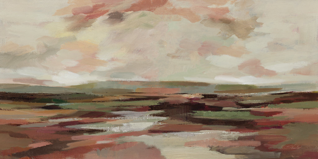 Reproduction of Burgundy Sunrise III by Silvia Vassileva - Wall Decor Art