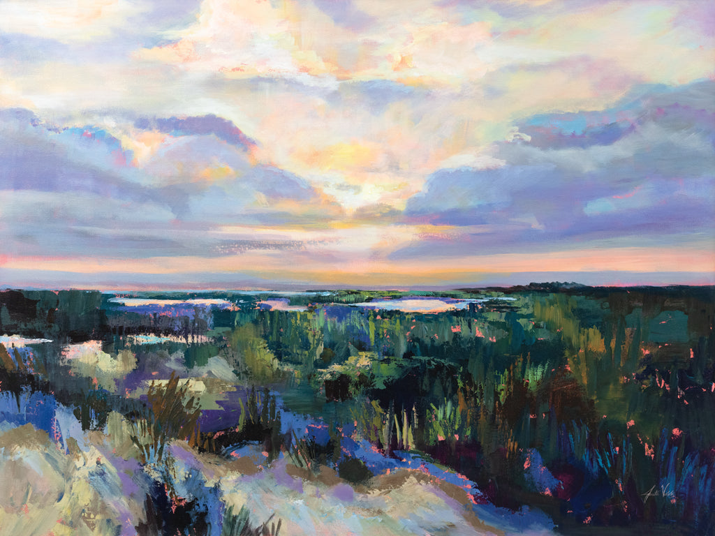 Reproduction of Sunset Path by Jeanette Vertentes - Wall Decor Art