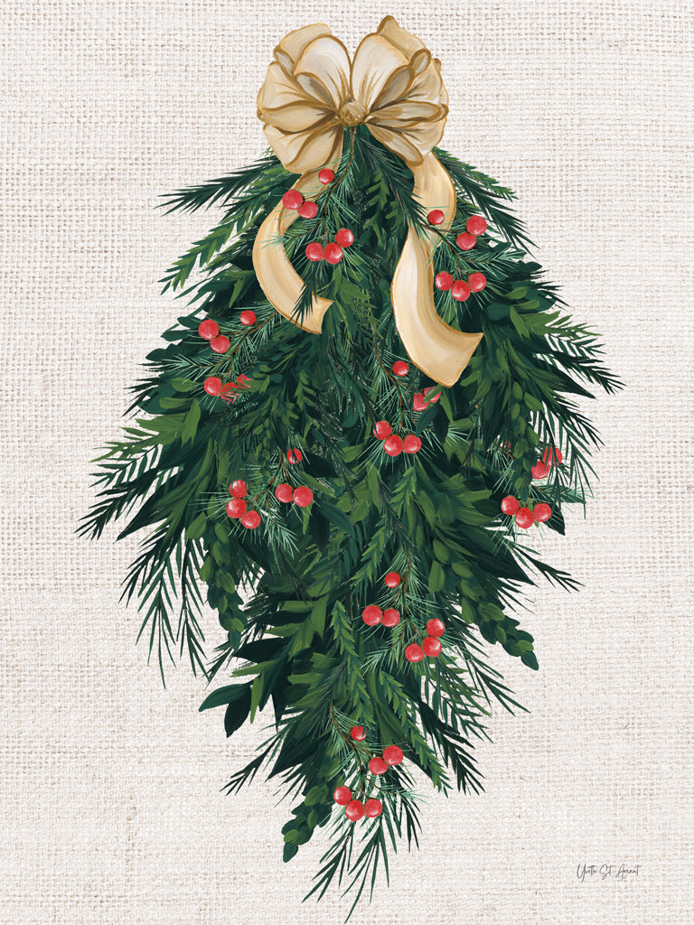 Reproduction of Evergreen Christmas III by Yvette St. Amant - Wall Decor Art