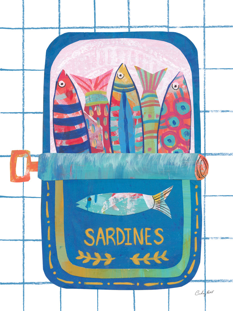 Reproduction of Silly Sardines I by Courtney Prahl - Wall Decor Art
