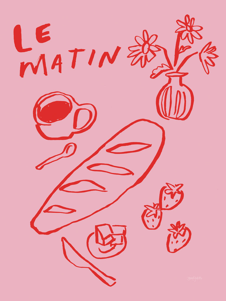 Reproduction of Breakfast Doodles II by Jenaya Jackson - Wall Decor Art