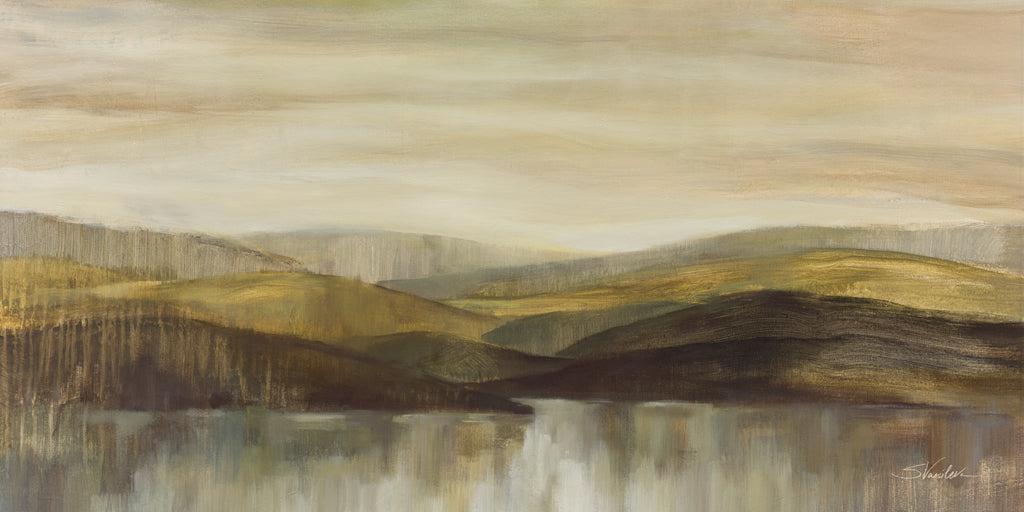 Reproduction of Hills by the River by Silvia Vassileva - Wall Decor Art