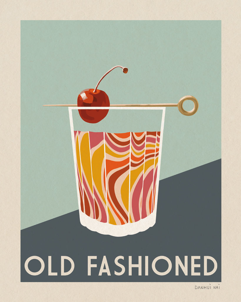 Reproduction of Cocktail Poster IV by Danhui Nai - Wall Decor Art